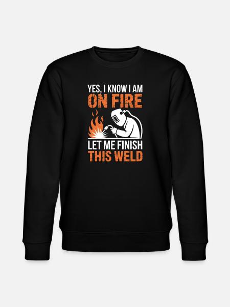 Welder Saying Profession Funny Welder Gift - Stanley/Stella CHANGER Unisex Organic Sweatshirt - black