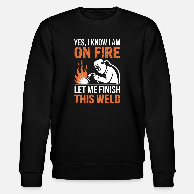 Schweißer Spruch Beruf Lustiges Schweißer Geschenk - Stanley/Stella Unisex Bio-Sweatshirt CHANGER  - Schwarz