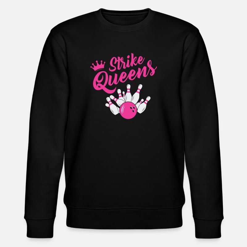 Strike Queens Bowling Team Design - Stanley/Stella Unisex Bio-Sweatshirt CHANGER  - Schwarz