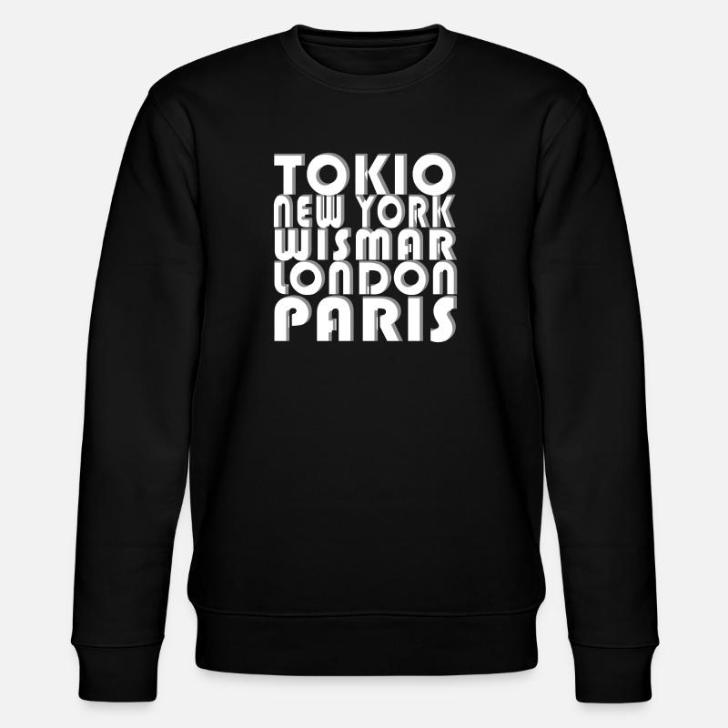 METROPOLE WISMAR - Stanley/Stella Unisex Bio-Sweatshirt CHANGER  - Schwarz