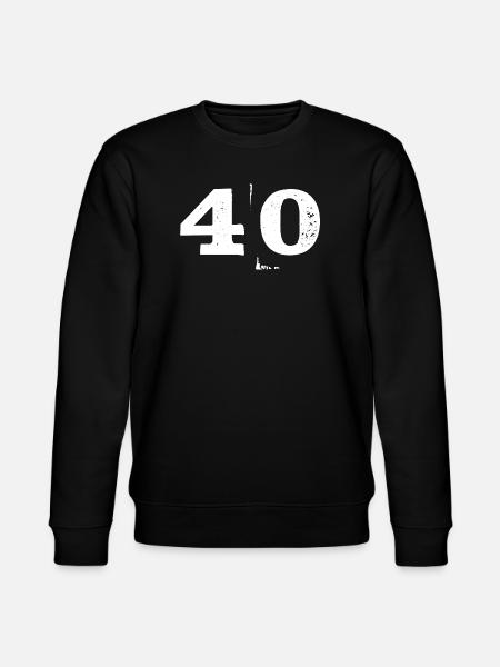 Grunge Quarante Chiffres Texture 40 - Sweat bio CHANGER Stanley/Stella Unisexe - noir