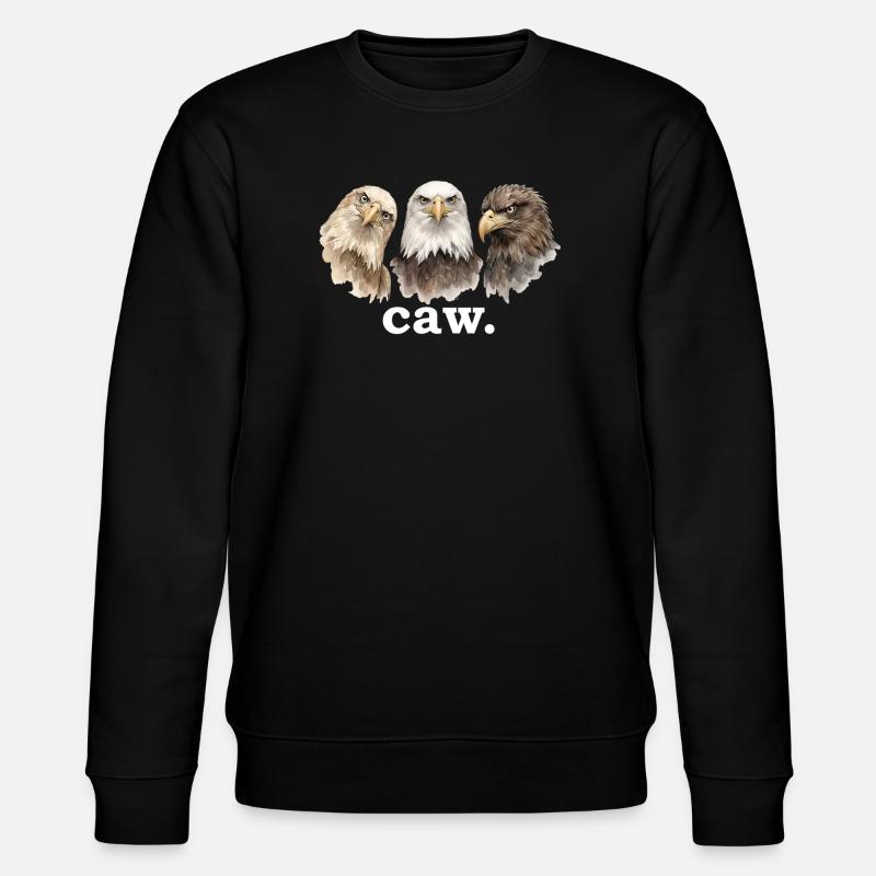 croasse drôle d’aigle amoureuse croasse drôle - Sweat bio CHANGER Stanley/Stella Unisexe - noir