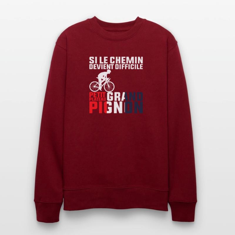 Si Le Chemin Devient Difficile - Cycliste Cadeau Sweat bio CHANGER Stanley/Stella Unisexe