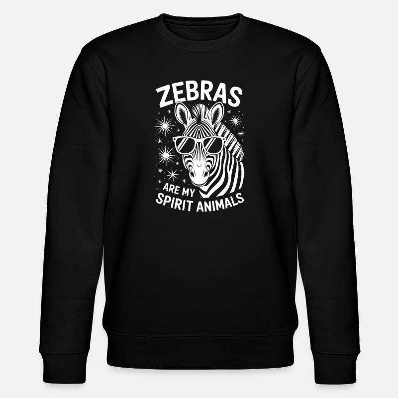 Zebra Saying Funny Zebra Gift - Stanley/Stella CHANGER Unisex Organic Sweatshirt - black