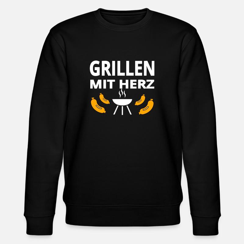 Grillen - Stanley/Stella Unisex Bio-Sweatshirt CHANGER  - Schwarz