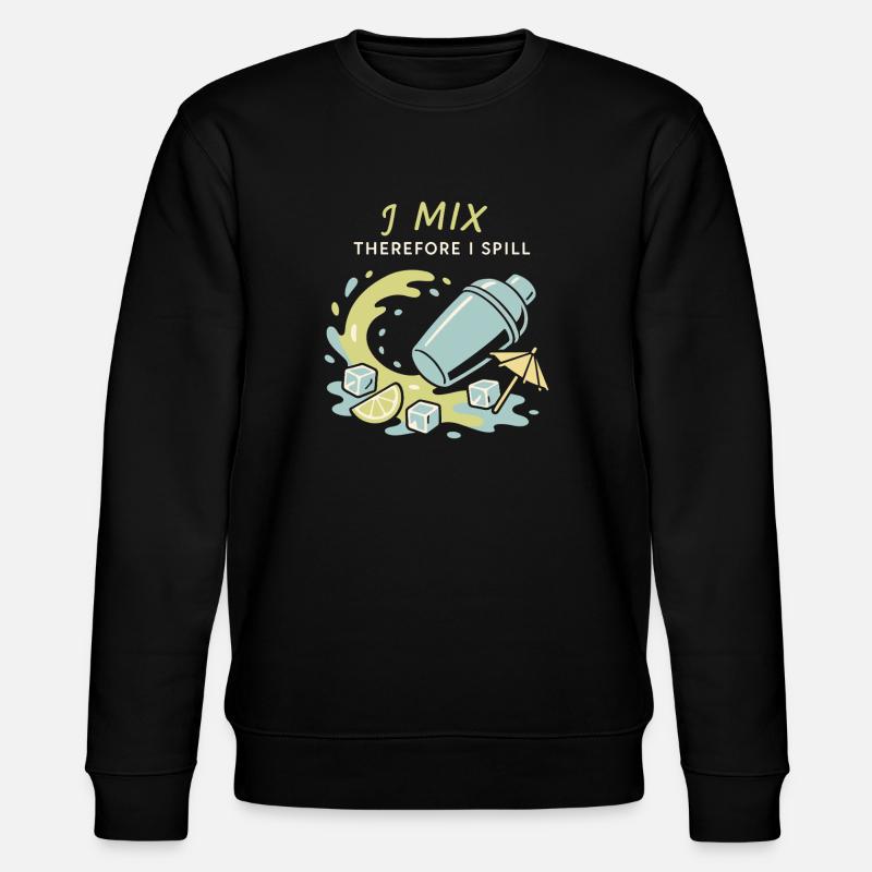 Shaker Steckt Fest Anfänger-mixologe - Stanley/Stella Unisex Bio-Sweatshirt CHANGER  - Schwarz
