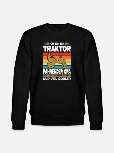 Landwirt Geschenke Landwirtschaft Traktor Bauer - Stanley/Stella Unisex Bio-Sweatshirt CHANGER  - Schwarz
