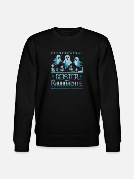  Geister Der Rauhnächte Winterlicher Geisterspaß - Stanley/Stella Unisex Bio-Sweatshirt CHANGER  - Schwarz