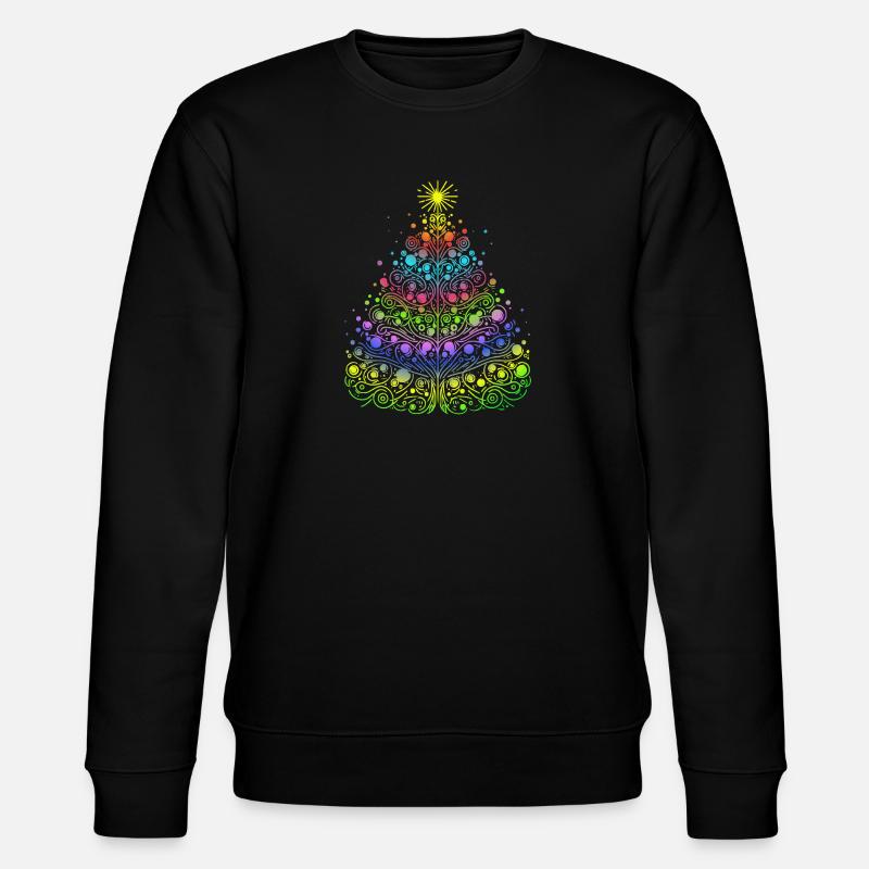 Weihnachtsbaum - Stanley/Stella Unisex Bio-Sweatshirt CHANGER  - Schwarz