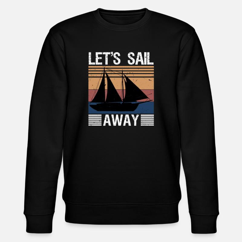 let's sail away - Stanley/Stella Unisex Bio-Sweatshirt CHANGER  - Schwarz