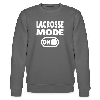 Lacrosse Mode ON - Stanley/Stella Unisex Bio-Sweatshirt CHANGER  - Burgunderrot - Vorne - Nik (191cm) & Marisol (170cm)