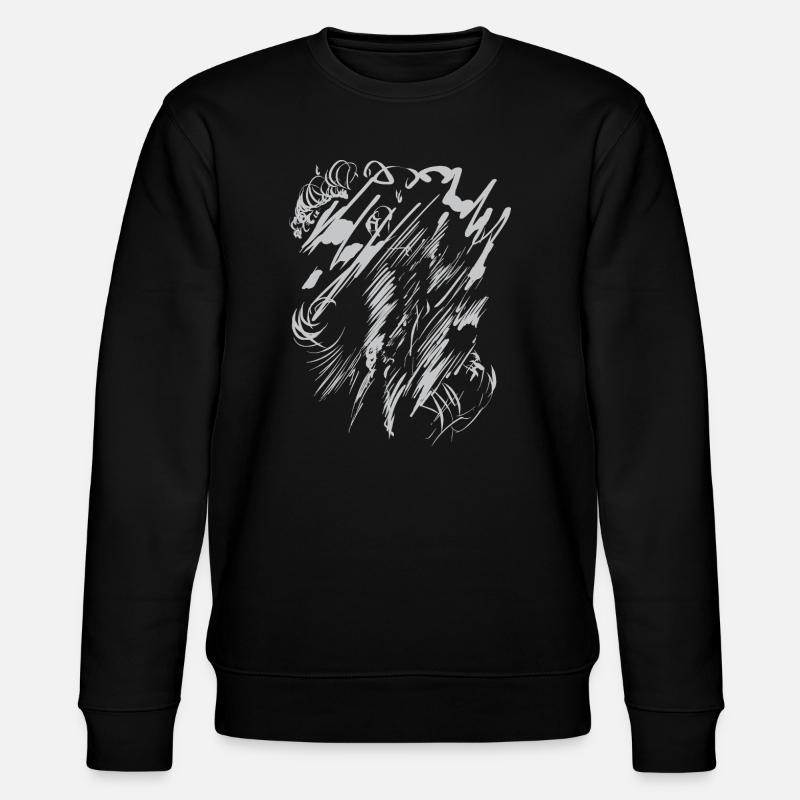 Hintergrund Abstrakte Kunst - Grau - Stanley/Stella Unisex Bio-Sweatshirt CHANGER  - Schwarz
