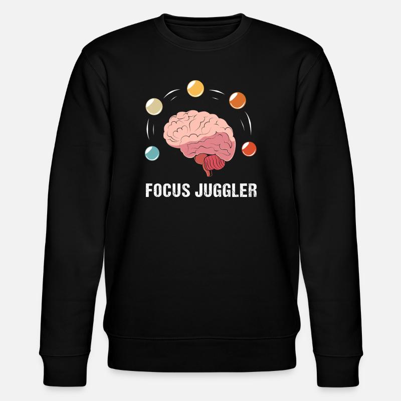 Autism Gift Autistic ADHD Asperger's - Stanley/Stella CHANGER Unisex Organic Sweatshirt - black