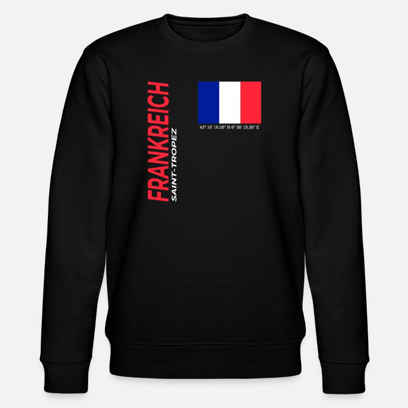 Saint-Tropez - Stanley/Stella Unisex Bio-Sweatshirt CHANGER  - Schwarz