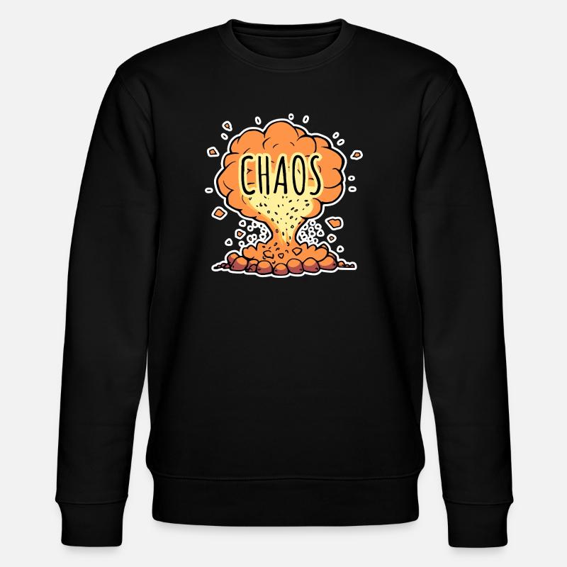 Absolutes CHAOS! - Stanley/Stella Unisex Bio-Sweatshirt CHANGER  - Schwarz
