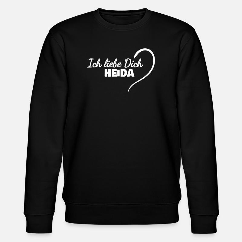 Je t’aime Heida - Sweat bio CHANGER Stanley/Stella Unisexe - noir