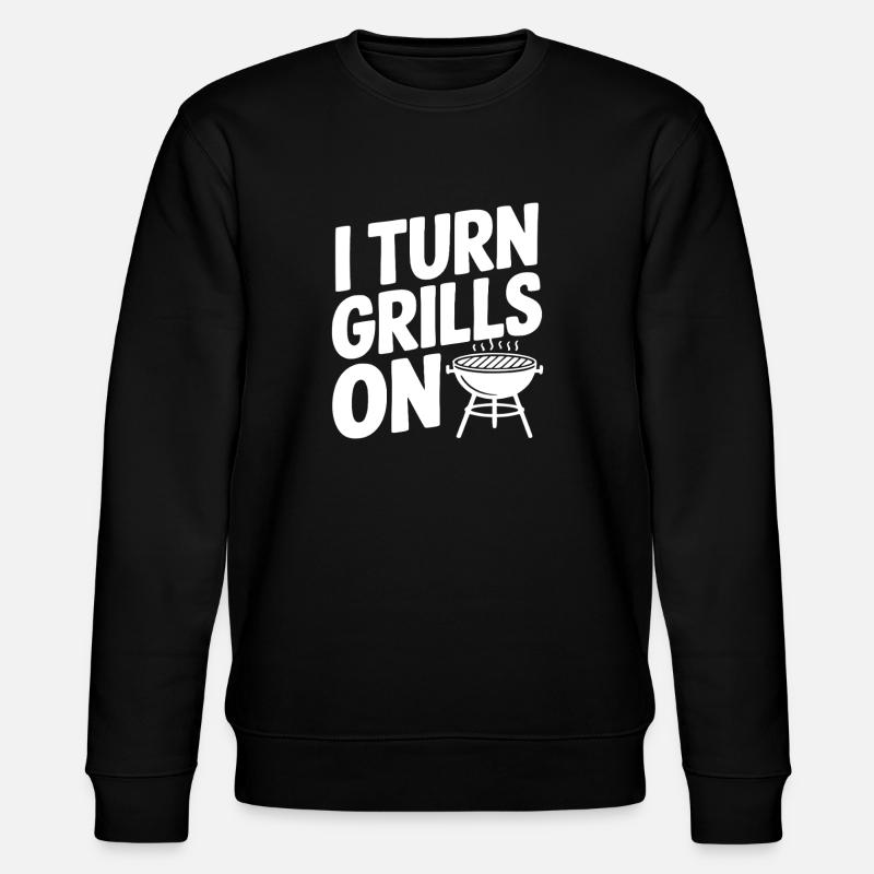 Ich schalte den Grill ein - Stanley/Stella Unisex Bio-Sweatshirt CHANGER - Schwarz