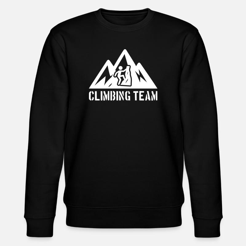 Klettern Team Berge Bergsteigen - Stanley/Stella Unisex Bio-Sweatshirt CHANGER  - Schwarz