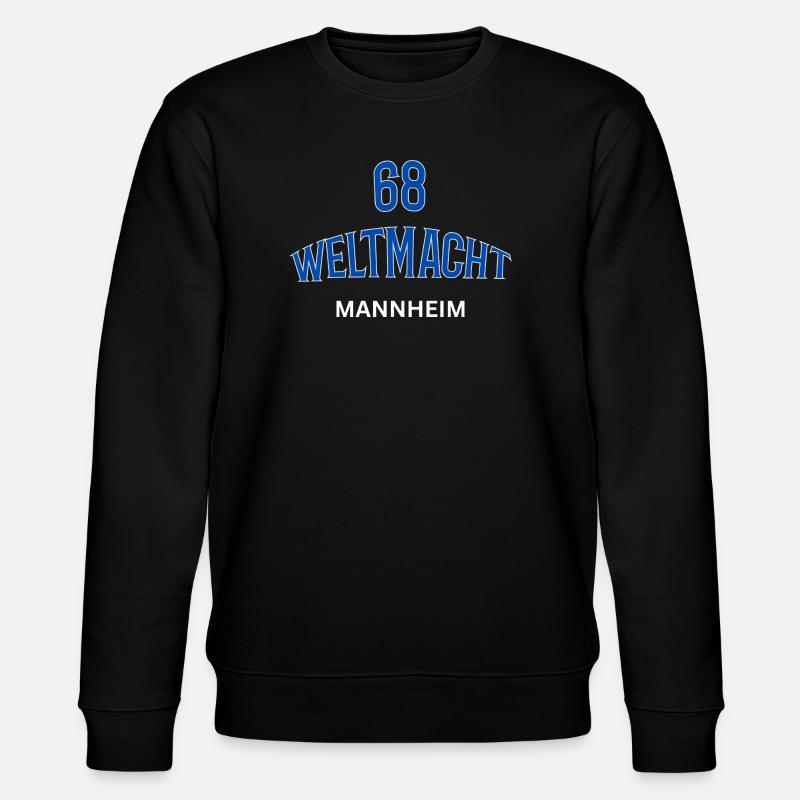 68 Weltmacht Mannheim - Stanley/Stella Unisex Bio-Sweatshirt CHANGER  - Schwarz