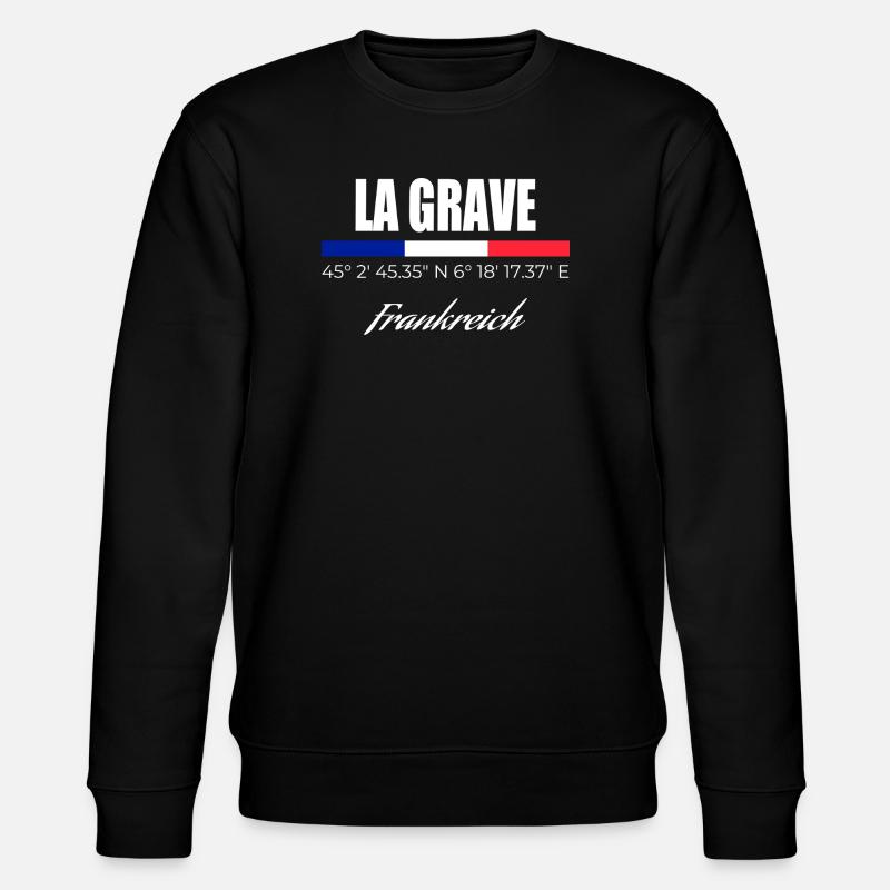 La Grave - Stanley/Stella Unisex Bio-Sweatshirt CHANGER  - Schwarz