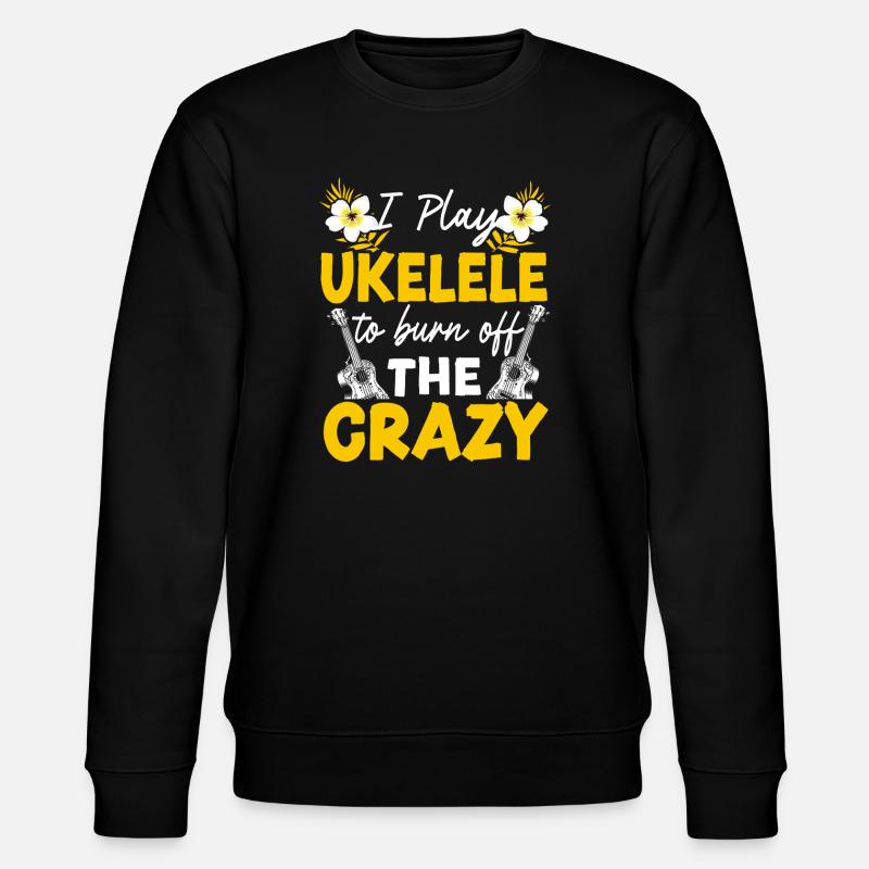 Ukulélé hawaïen que je joue - Sweat bio CHANGER Stanley/Stella Unisexe - noir