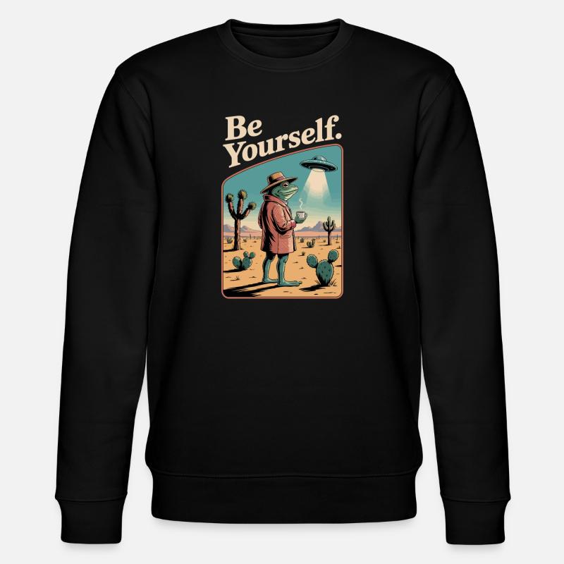 Sois toi-même, crapaud cool - Sweat bio CHANGER Stanley/Stella Unisexe - noir