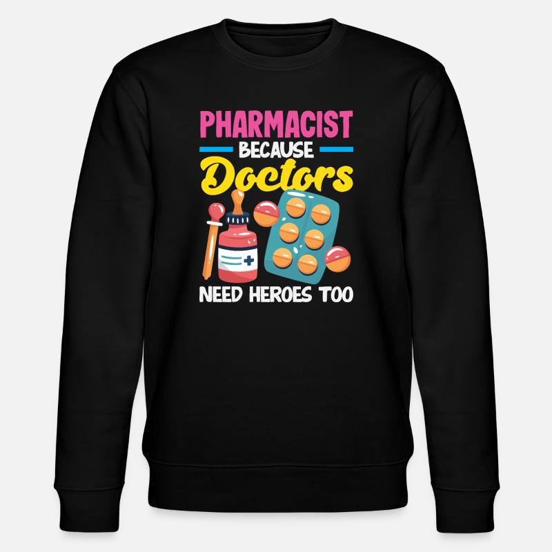 Apotheker Pharmazeutisch-technischer - Stanley/Stella Unisex Bio-Sweatshirt CHANGER  - Schwarz