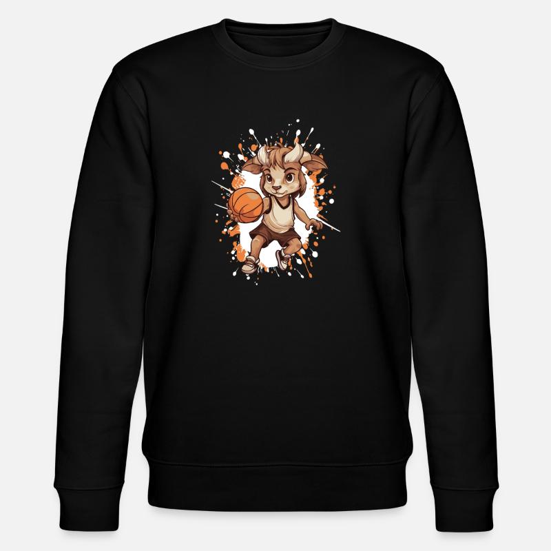 Dribble de chèvre au basket - Sweat bio CHANGER Stanley/Stella Unisexe - noir