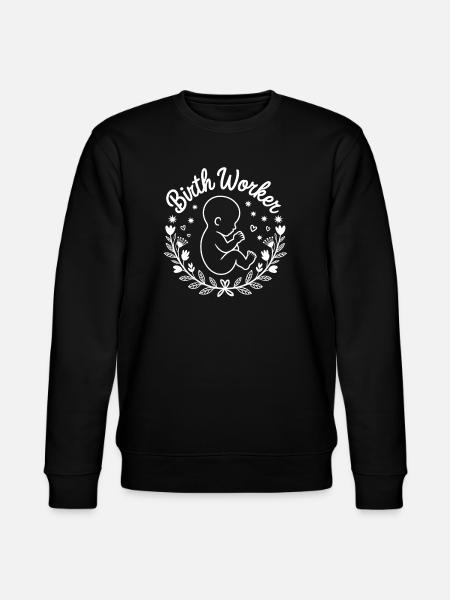 Obstetrician Baby Emblem - Stanley/Stella CHANGER Unisex Organic Sweatshirt - black