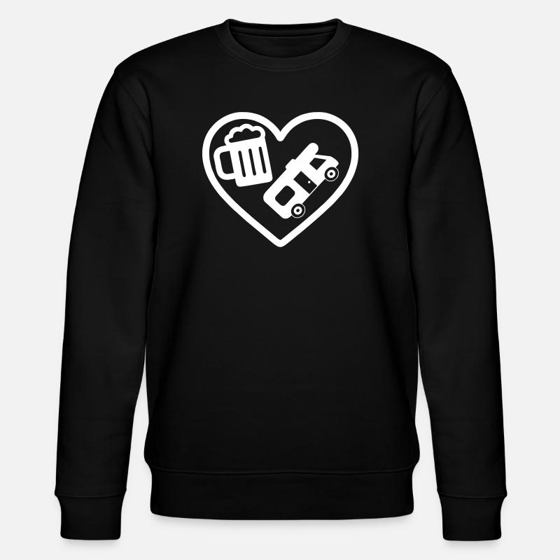 Heart Beer Wohnmobil-Humor - Stanley/Stella Unisex Bio-Sweatshirt CHANGER  - Schwarz