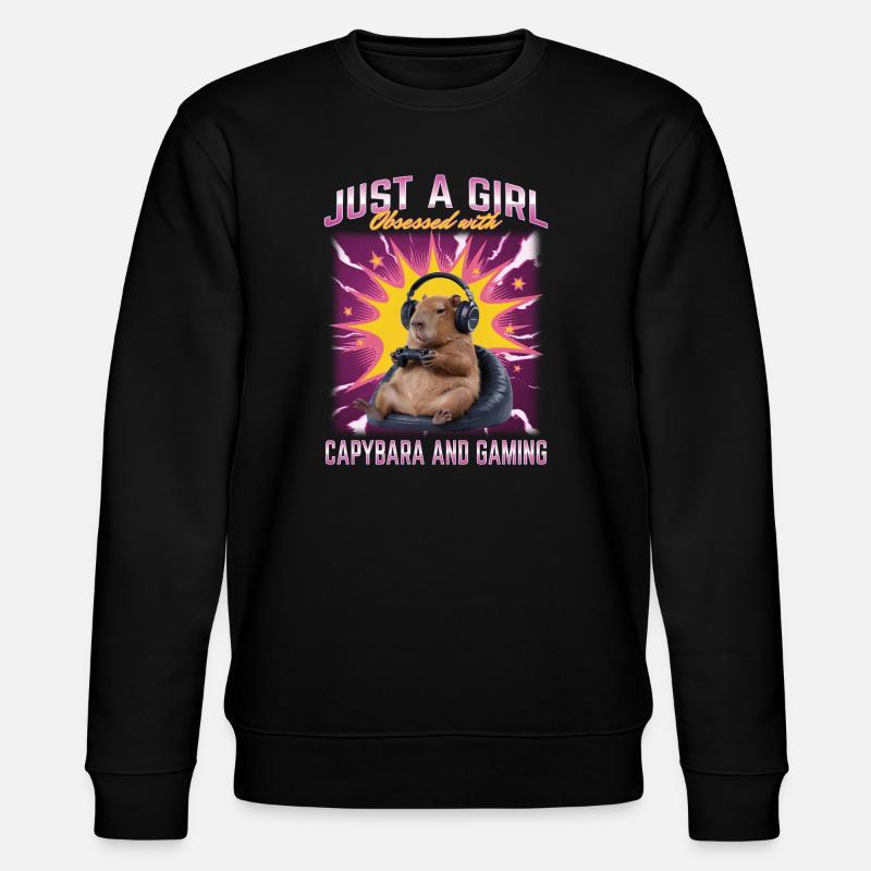 Joueur Drôle de Capybara - Sweat bio CHANGER Stanley/Stella Unisexe - noir
