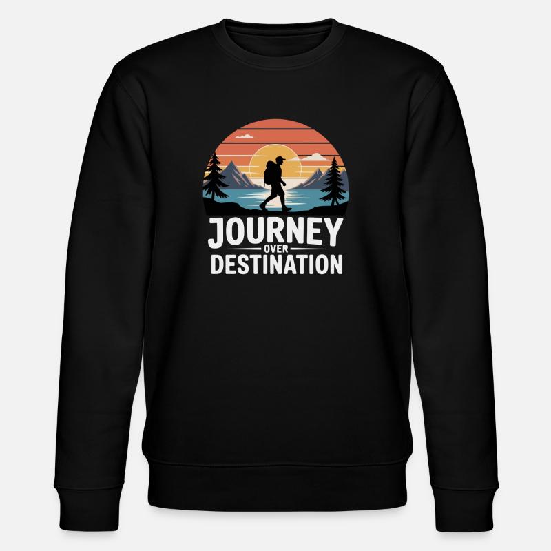 Randonnée Voyage sur Destination - Sweat bio CHANGER Stanley/Stella Unisexe - noir