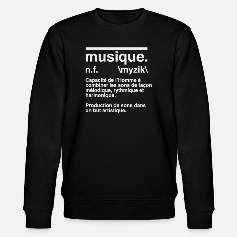 Musique Définition Style Dictionnaire - Sweat bio CHANGER Stanley/Stella Unisexe - noir