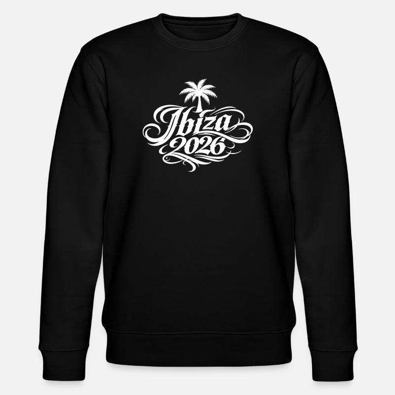 Ibiza 2026 Palm Tree - Stanley/Stella CHANGER Unisex Organic Sweatshirt - black