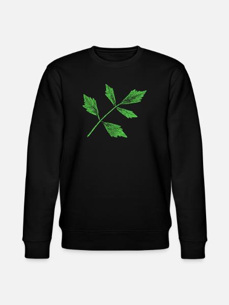 Leaf - Lovage / Herb Plant - Stanley/Stella CHANGER Unisex Organic Sweatshirt - black