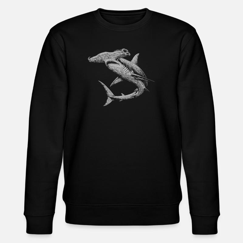 Duo Silhouette Tourbillon Requin-Marteau - Sweat bio CHANGER Stanley/Stella Unisexe - noir
