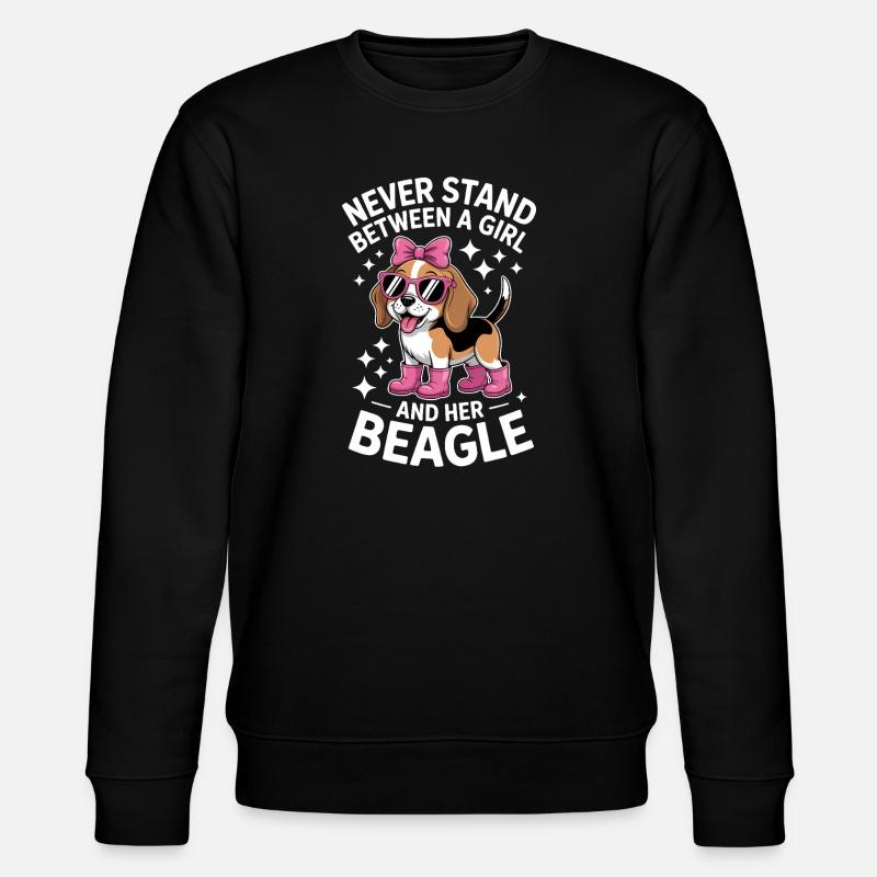 Beagle Sayings Funny Beagle Gift - Stanley/Stella CHANGER Unisex Organic Sweatshirt - black