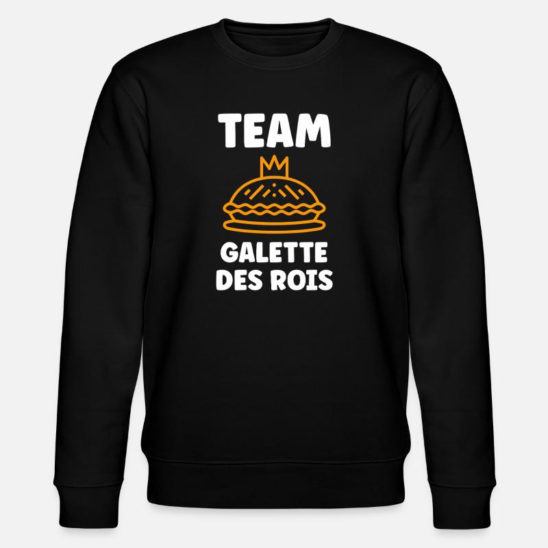 Humor galette des rois - Stanley/Stella CHANGER Unisex Organic Sweatshirt - black