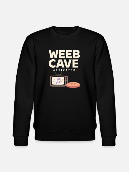 Anime-hausmensch Kuscheliger Weeb - Stanley/Stella Unisex Bio-Sweatshirt CHANGER  - Schwarz