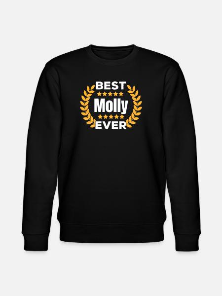 Best Molly Ever Legend Name Gift - Stanley/Stella CHANGER Unisex Organic Sweatshirt - black