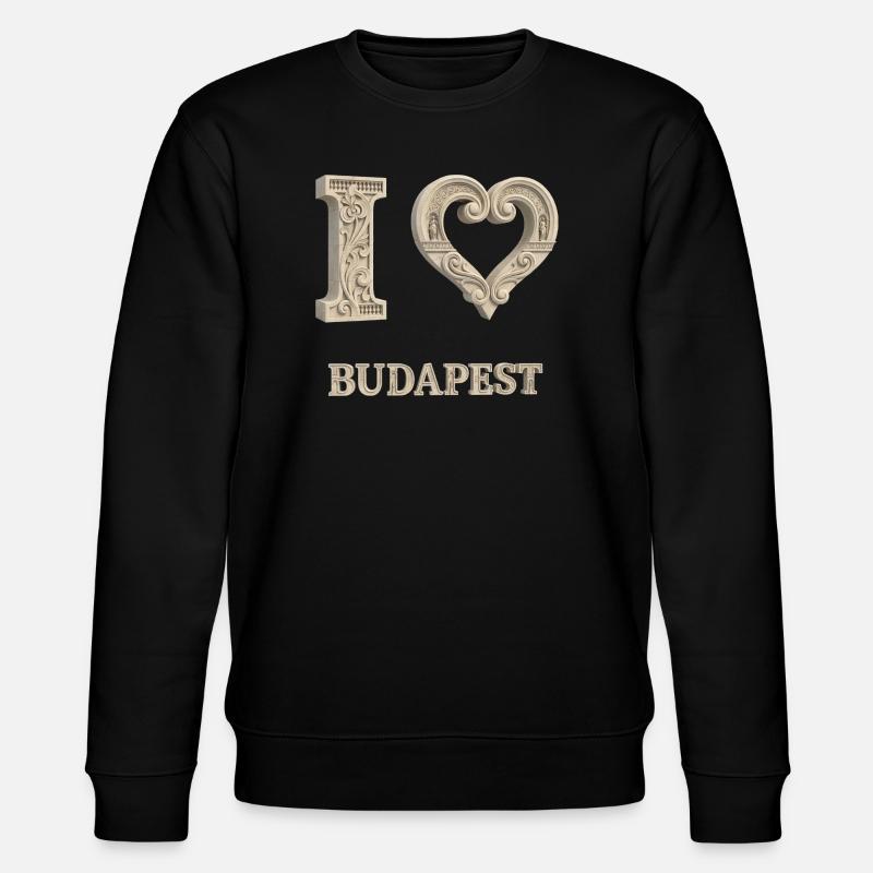 J’adore Budapest – Architecture City Design - Sweat bio CHANGER Stanley/Stella Unisexe - noir