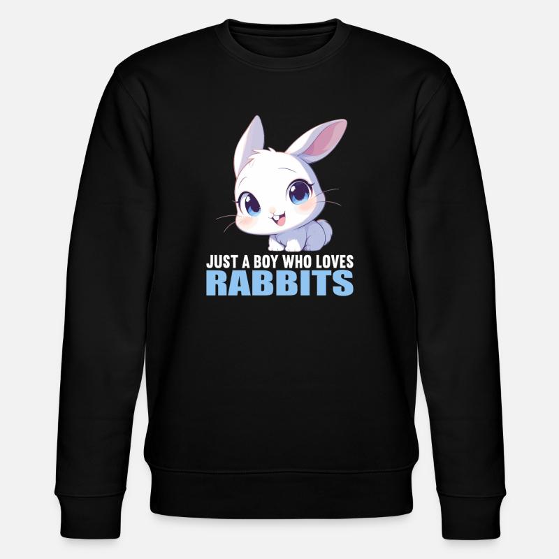 Hasen Hase - Stanley/Stella Unisex Bio-Sweatshirt CHANGER  - Schwarz