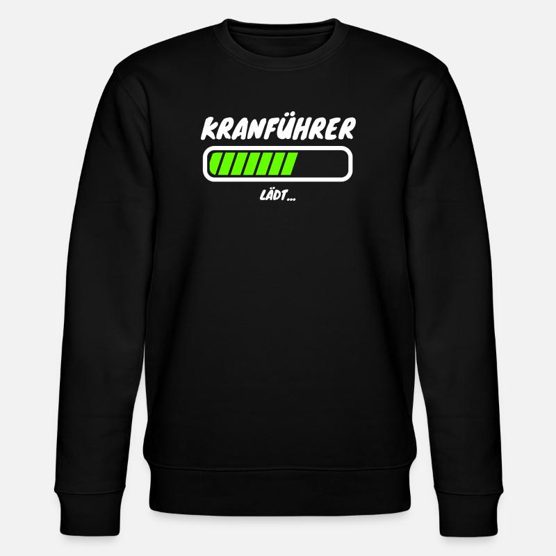 Kranführer Ladebalken Beruf - Stanley/Stella Unisex Bio-Sweatshirt CHANGER - Schwarz