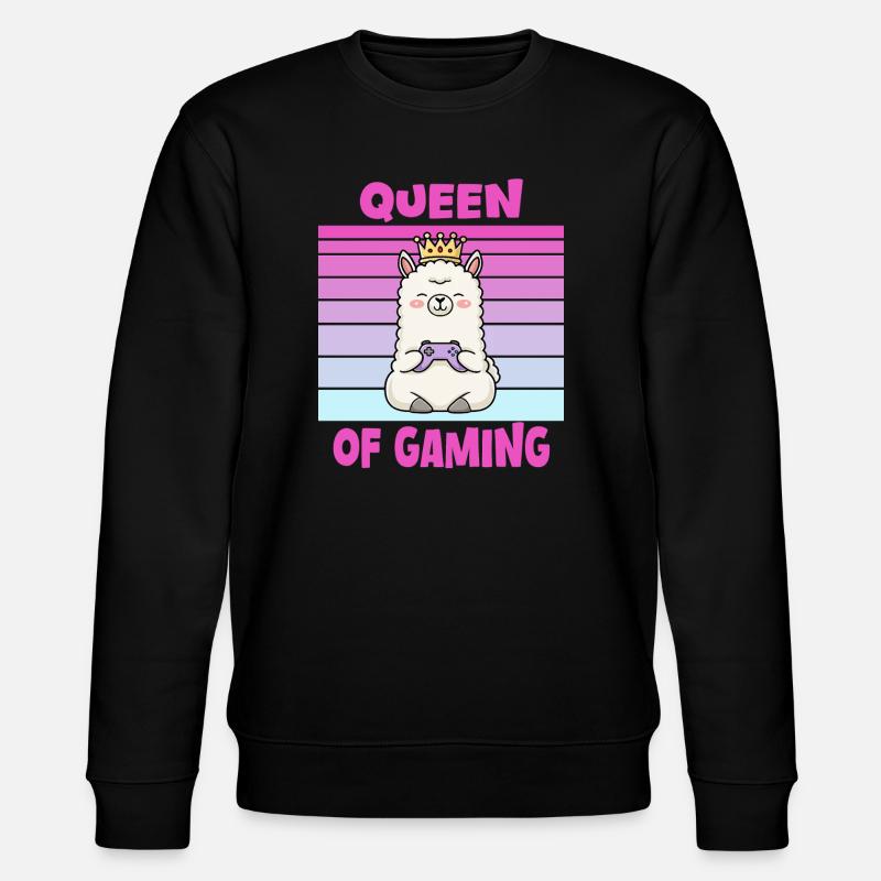 Gameuse reine de lamas - Sweat bio CHANGER Stanley/Stella Unisexe - noir