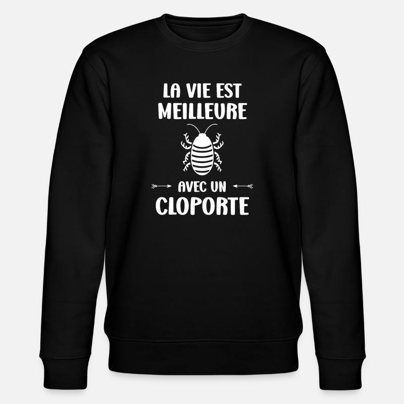 cloporte_-10- - Stanley/Stella CHANGER Unisex Organic Sweatshirt - black
