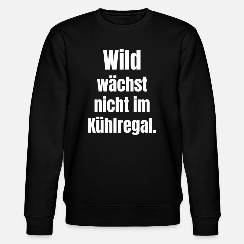 Wildes Statement: Nicht im Kühlregal - Stanley/Stella Unisex Bio-Sweatshirt CHANGER  - Schwarz