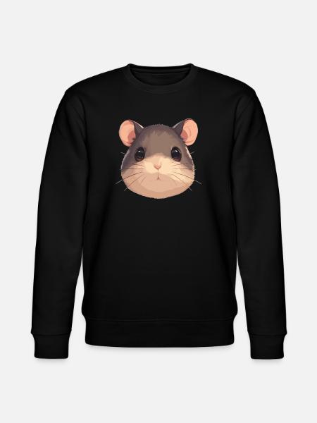 Ratten Ratte - Stanley/Stella Unisex Bio-Sweatshirt CHANGER  - Schwarz