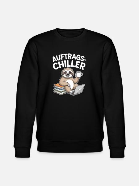 Commander Chiller Commander Chiller Bureau Sloth - Sweat bio CHANGER Stanley/Stella Unisexe - noir
