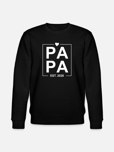 Papa Est 2026 - Stanley/Stella CHANGER Unisex Organic Sweatshirt - black