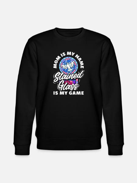 Buntglas-kunst Buntglas-künstler - Stanley/Stella Unisex Bio-Sweatshirt CHANGER  - Schwarz